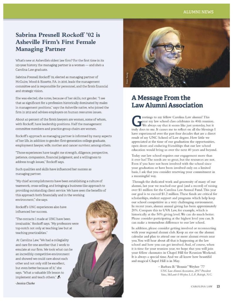 Carolina Law Magazine