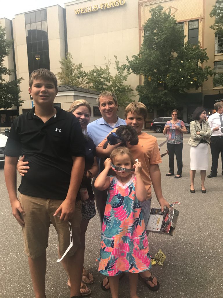 Atherton Family at the 2017 Eclipse