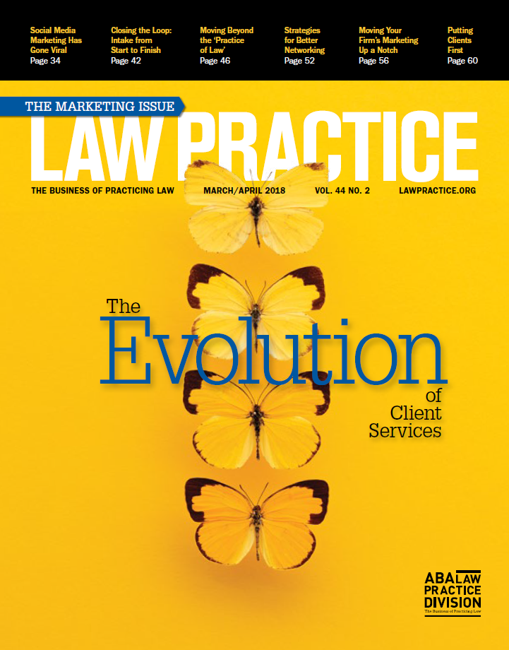 Law Practice Magazine, Marc/April 2018, Vol.44 No. 2