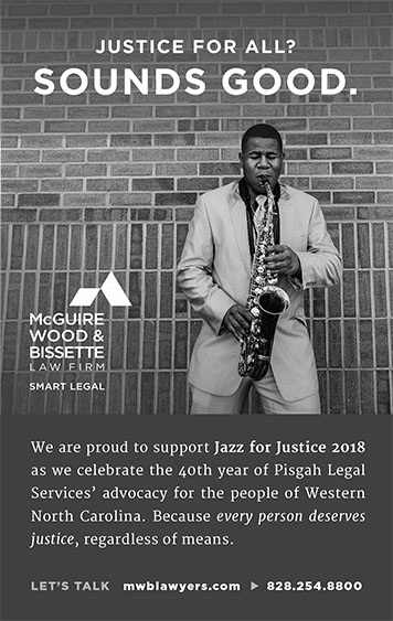 McGuire Wood & Bissette Sponsors Pisgah Legal's Jazz for Justice