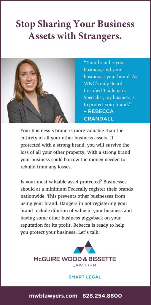 McGuire Wood & Bissette Attorney Rebecca Crandall Article "Stop Sharing Your Business Assets With Strangers."