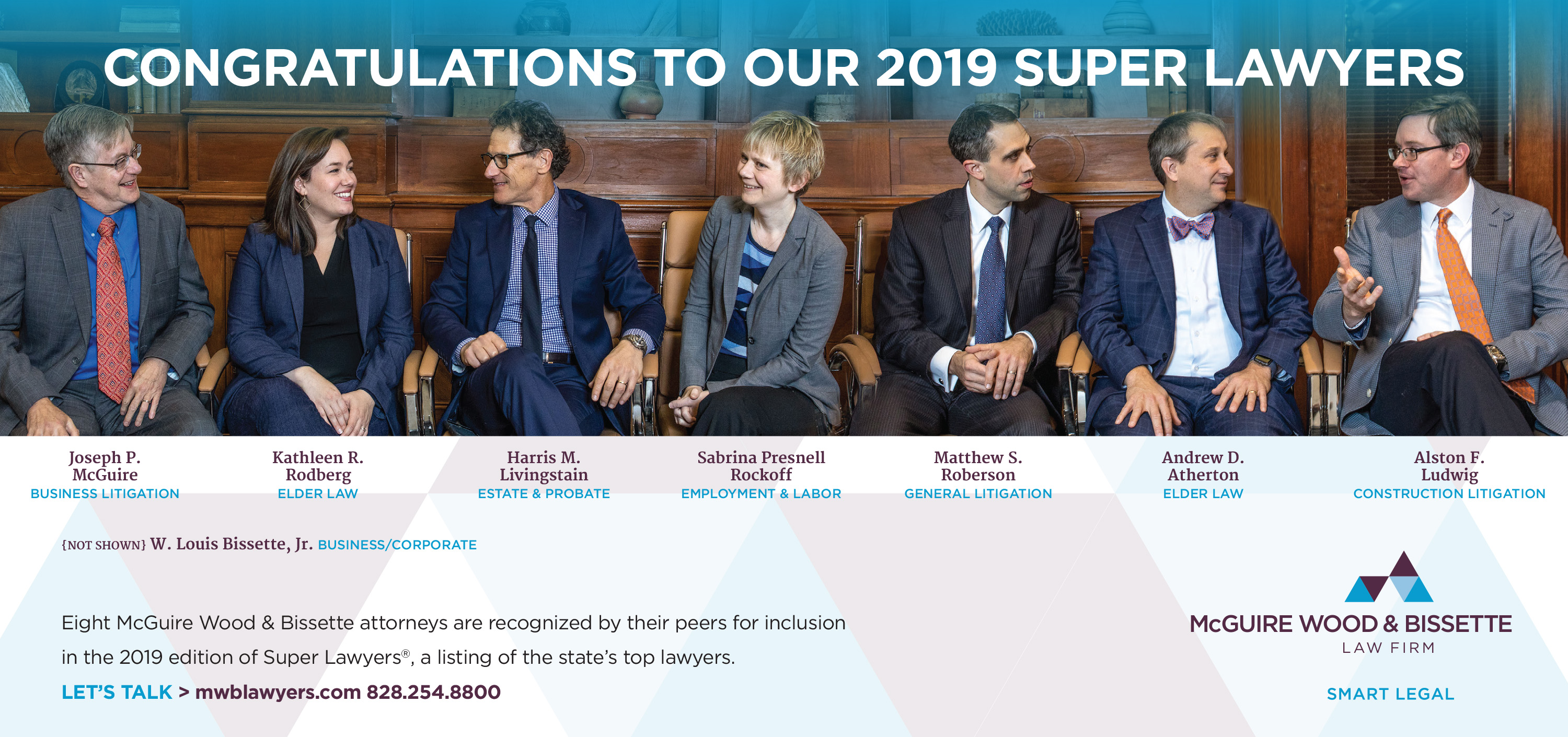 Eight McGuire Wood & Bissette Attorneys Selected as "2019 Super Lawyers."