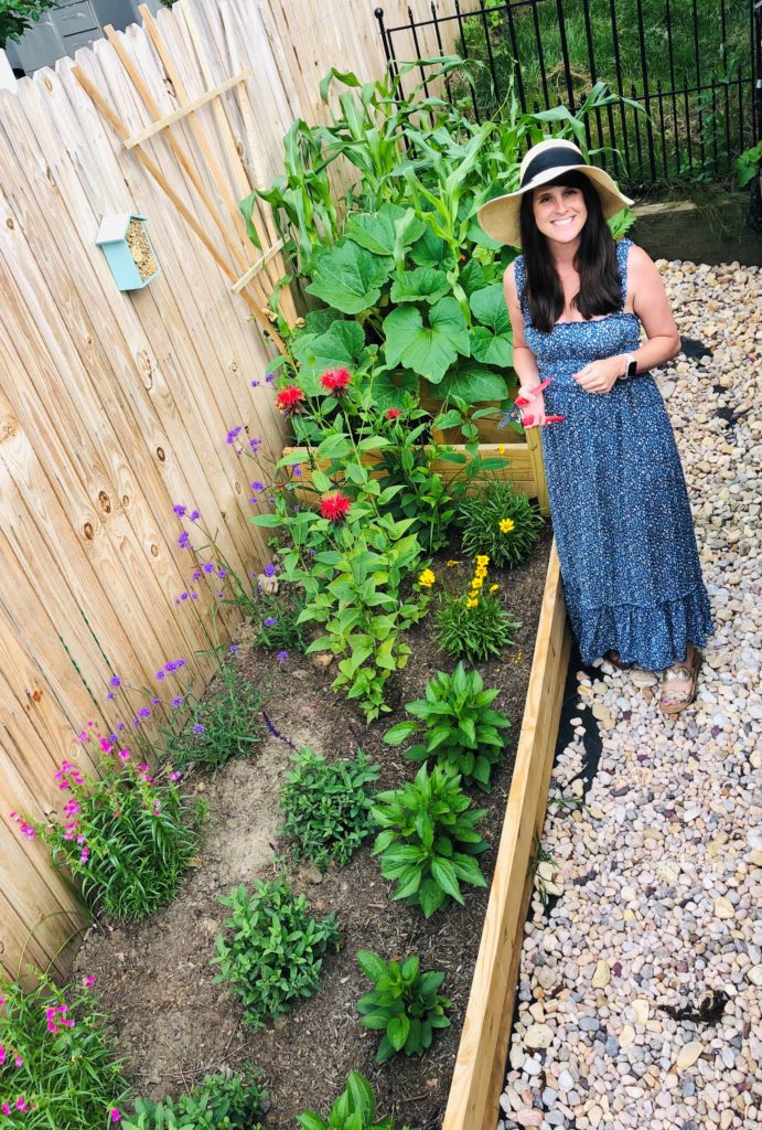 McGuire Wood & Bissette Attorney Murphy Fletcher in her garden